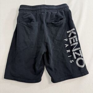 Kenzo Paris Black Logo Sweatshorts Men Size Small